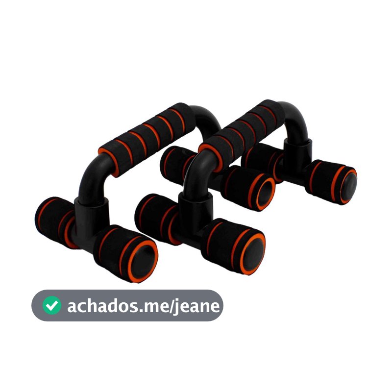 Par De Barra Paralelas Suporte Para Flexão De Chão Treino Funcional - Envio Imediato!