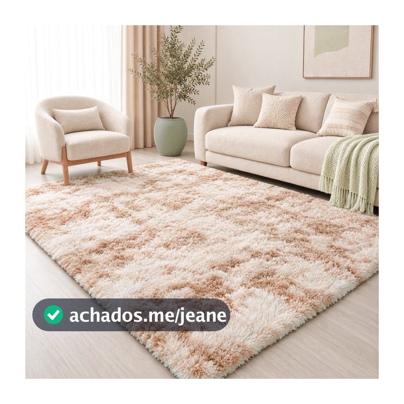 Tapete Peludo 2,00 X 1,50 Felpudo De Sala Ou Quarto Cores