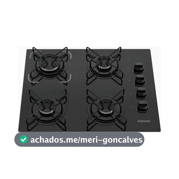 Cooktop Itatiaia Essencial 4 Bocas Preto – Bivolt 127V/220V com Acendimento Automático