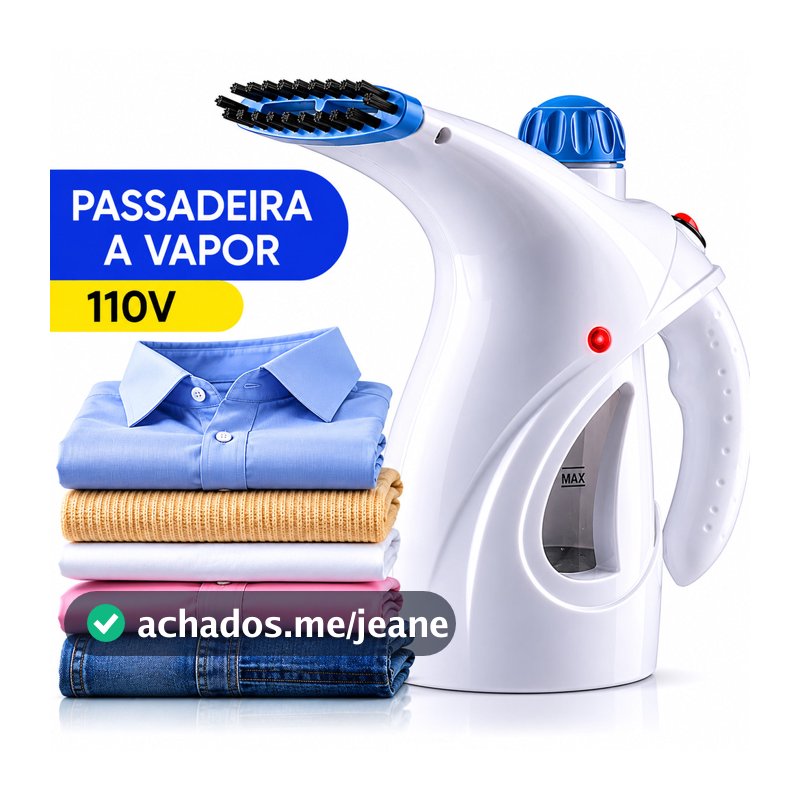 Passadeira a Vapor Portátil 800W 110V Tira Amassados Rápido Ferro Vaporizador Tendência