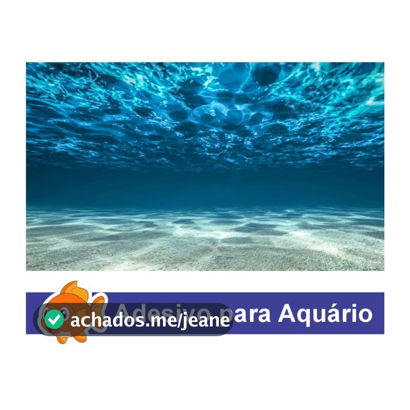 Adesivo Aquário Fundo Do Mar Decoração 50cm altura x 70 cm comprimento Água