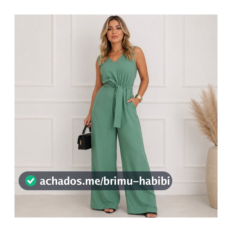 Macacão Romana Soltinho Roupa pro Natal e Ano Novo Look Luxuoso