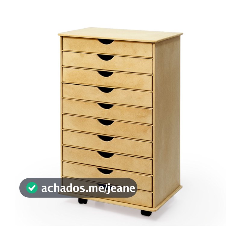 Organizador Madeira Mdf Casa Escritório Organizadores Porta Papel Sulfite Folhas A4 10 Gavetas