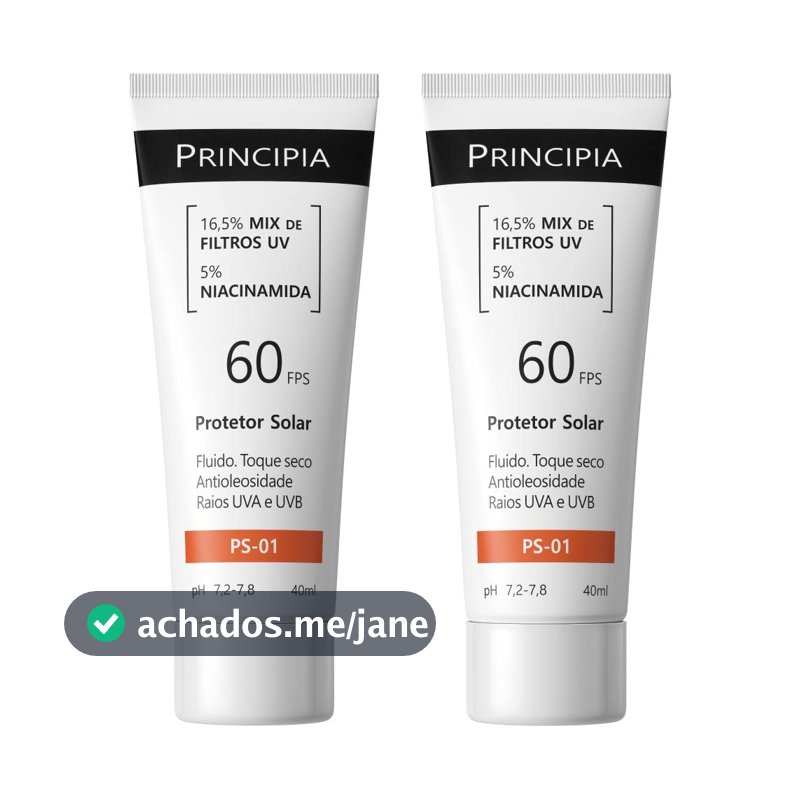 Principia Kit Duo c/ 2 Protetores Solares Faciais - PS-01 FPS 60