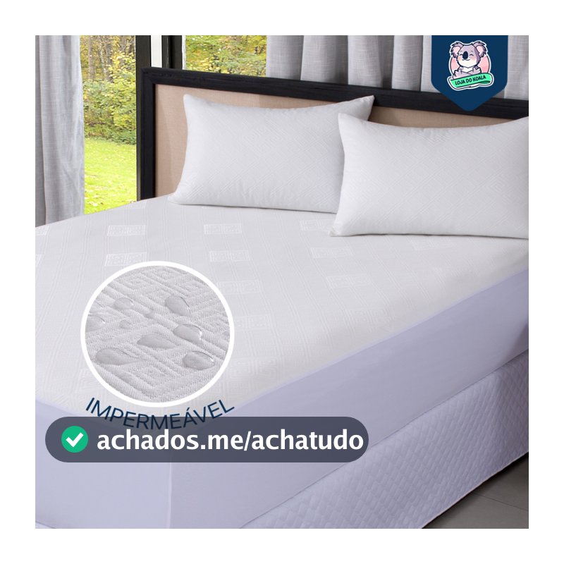 Protetor Impermeável para Colchão SUPER SILENCIOSO 100% Impermeável Tecido Jacquard Premium Tamanhos