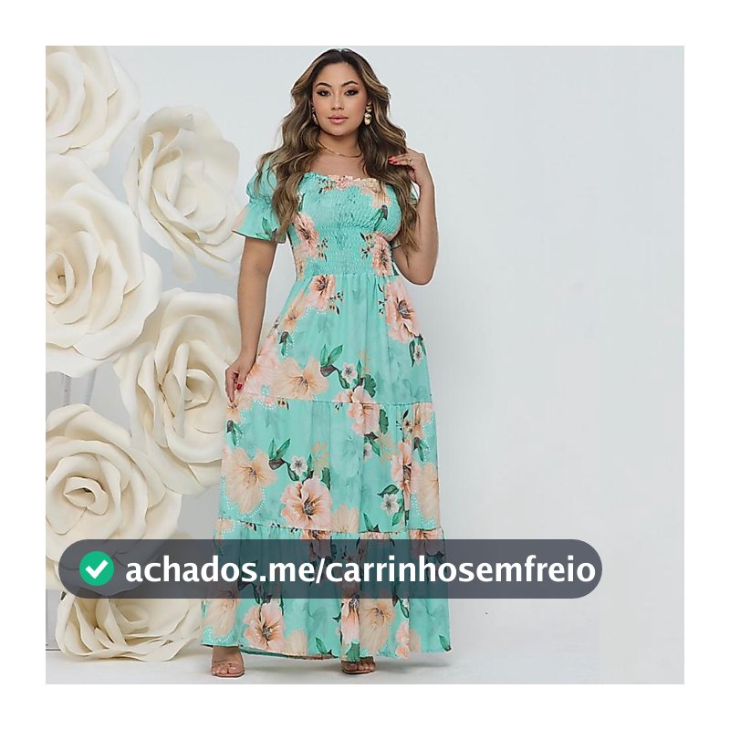 Vestido Feminino  Longo Lastex 3 Marias Estampado Ciganinha Tomara Que  Caia