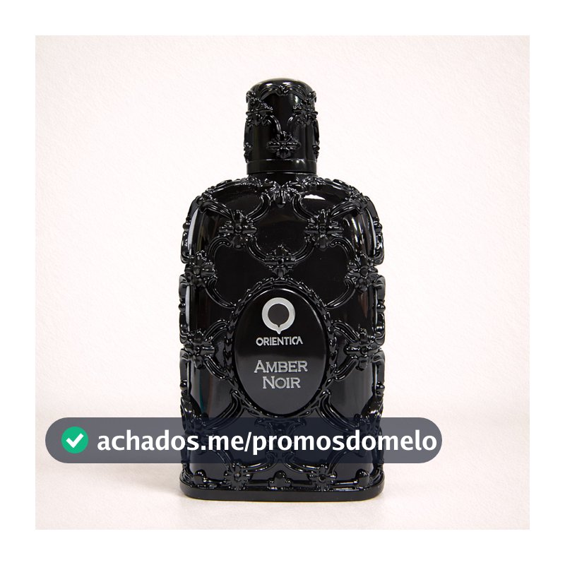 Perfume Arabe Masculino Orientica Amber Noir - 80Ml