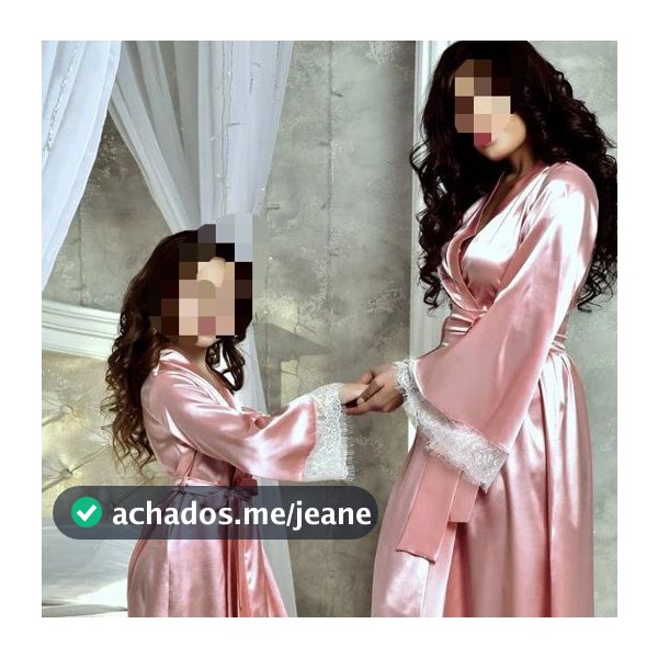 Kit Robe Mae  Filha Longo Rosa Bb  e Curto Mangas Em  Detalhe de Renda