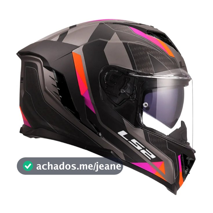 CAPACETE LS2 STORM III SPORTY CINZA FOSCO