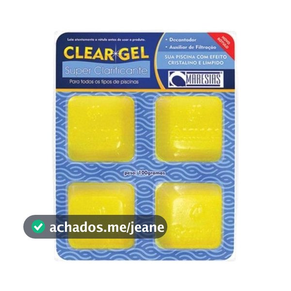 Super Clarificante Clear Gel 100g Com 4 unidades para piscina - Maresias