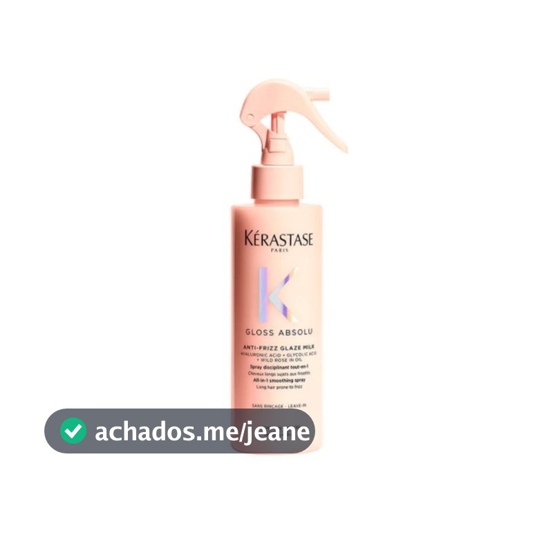 Gloss Absolu Anti-frizz Glaze Milk Leave-in Kérastase 190ml / 45ml.