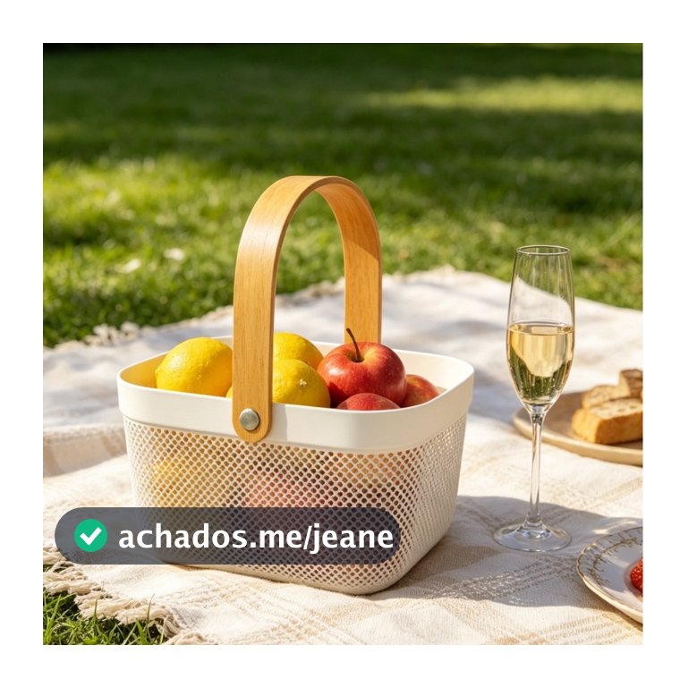 Cesto Organizador Multiuso plástico  Fruteira Decorativa para Casa Cozinha Mesa Posta Café