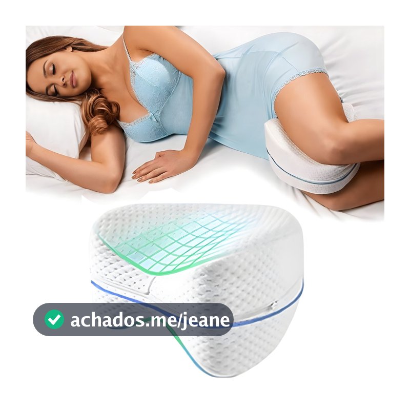 Travesseiro Para Pernas Ortopédico Almofada Cama corretor coluna cervical