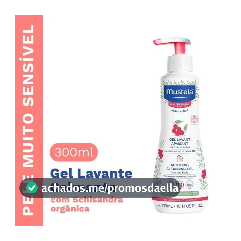 Gel Lavante Calmante Mustela Bebe 300ml