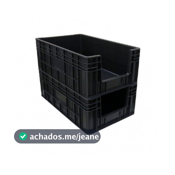2 Gaveta Bin Gaveteiro Organizador Empilhável Caixa Plástica Fechada Super Resistente P/ Lojas