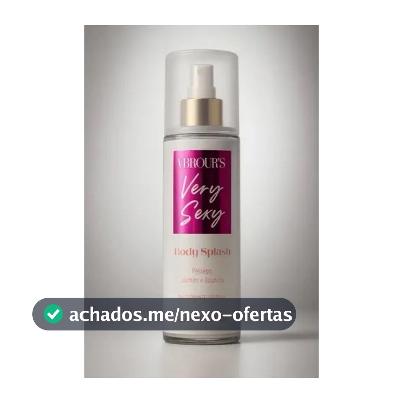 Barbours Beauty Body Splash Very Sexy 200ml Fragrância Duradoura E Sensualidade Sofisticada