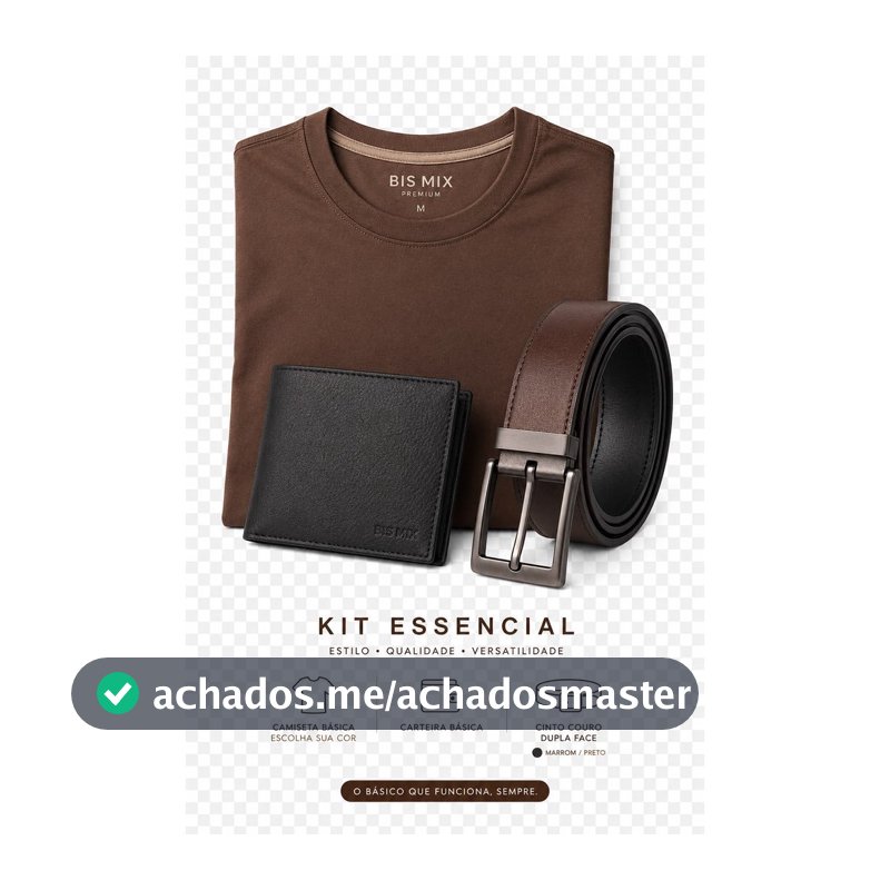 KIT HOMEM MODERNO 3 EM 1 DIA DOS PAIS CAMISETA +CARTEIRA + CINTO