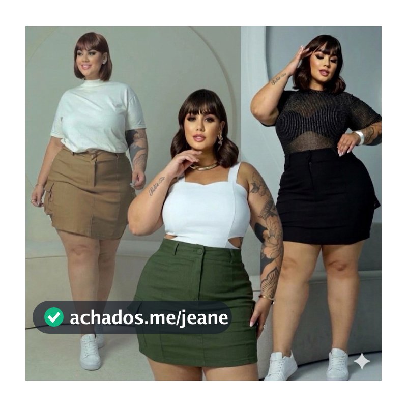 SHORT SAIA CARGO PLUS SIZE com CINTO PLUS Alfaiataria feminina bolsos laterais com elástico costas G1 G2 G3
