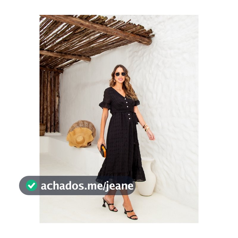 Vestido Feminino Texturizado Forro Midi Manga Curta em Algodão Festa Elegante Delicado Babado Noiva