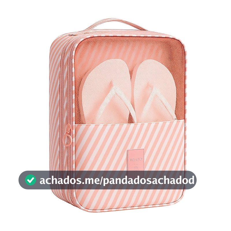 Bolsa Transporte Calçados Sapatos Chinelos Mala Viagens Flexivel Multifuncional Passeio Esportes