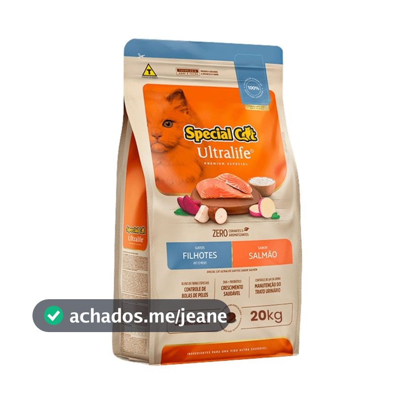 Ração Special Cat Ultralife Filhotes Salmão - 20Kg