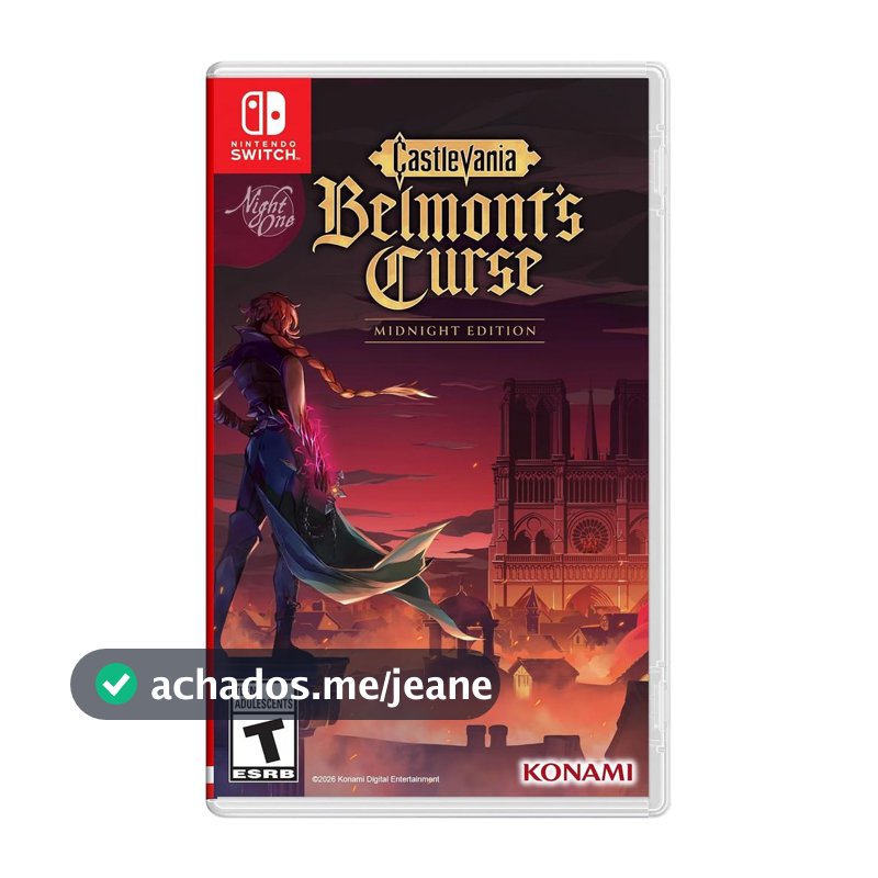 Castlevania Belmonts Curse Midnight Edition Switch Midia Fisica