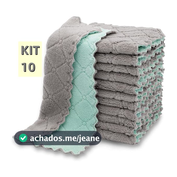 Pano De Limpeza 25x15CM Pano Super Absorvente Microfibra Para  Limpar De Cozinha Promoção