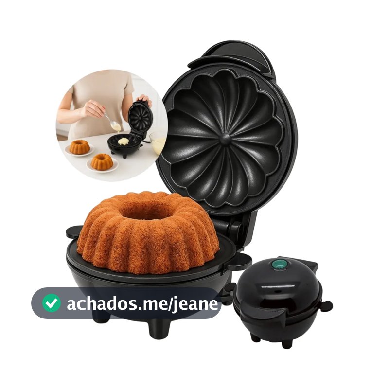 Mini Máquina de Assar Bolo Elétrica Antiaderente Quiche/De Forno/Eggette Maker Mini Ferro 110V
