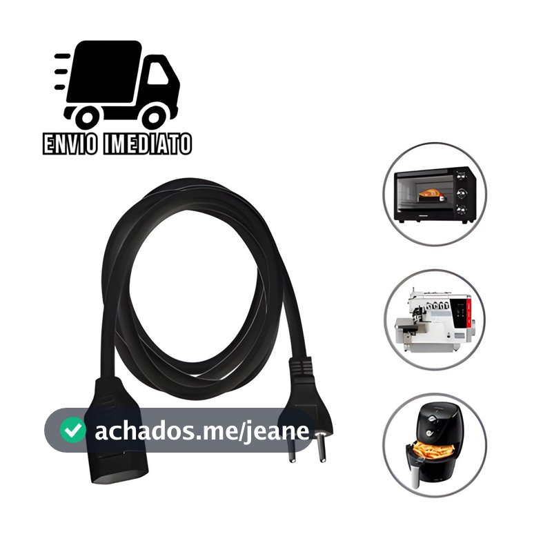 Extensão Elétrica Prolongador Extensor de Cabo Metros Bivolt 110v e 220v