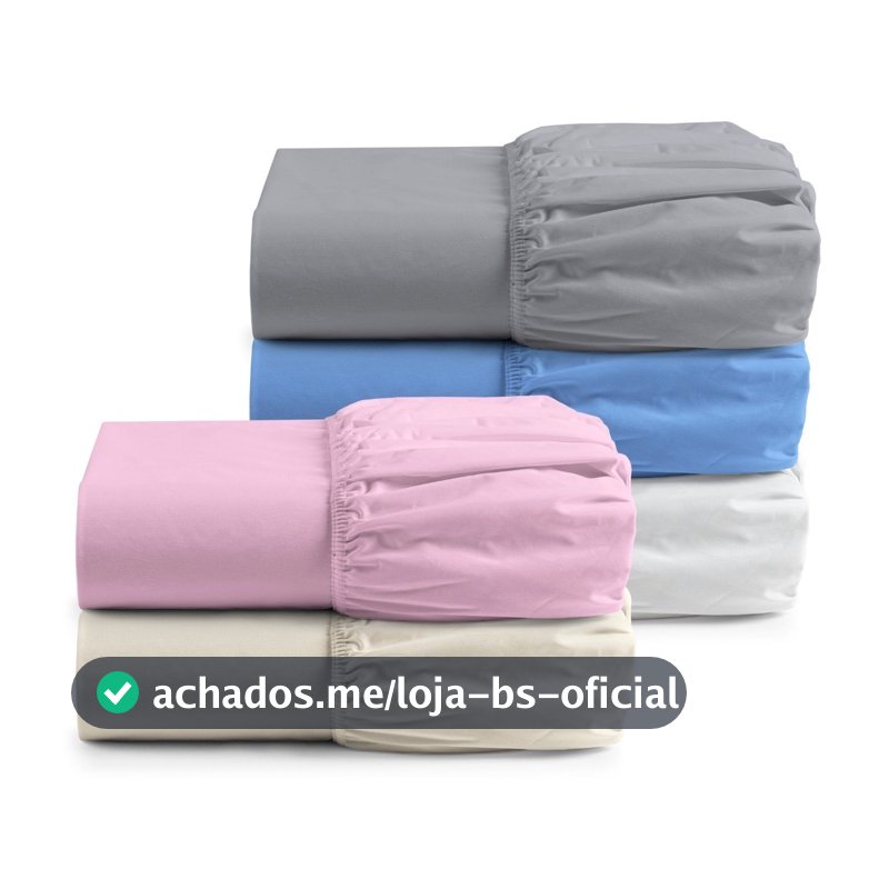 Kit 2 Lençol Queen Avulso Com Elástico 100% Algodão Fios Egípcios