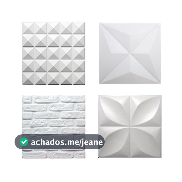 Kit 15, 30, 45 ou 60 Placas 3D PVC 50x50 | Decoração Moderna e Prática