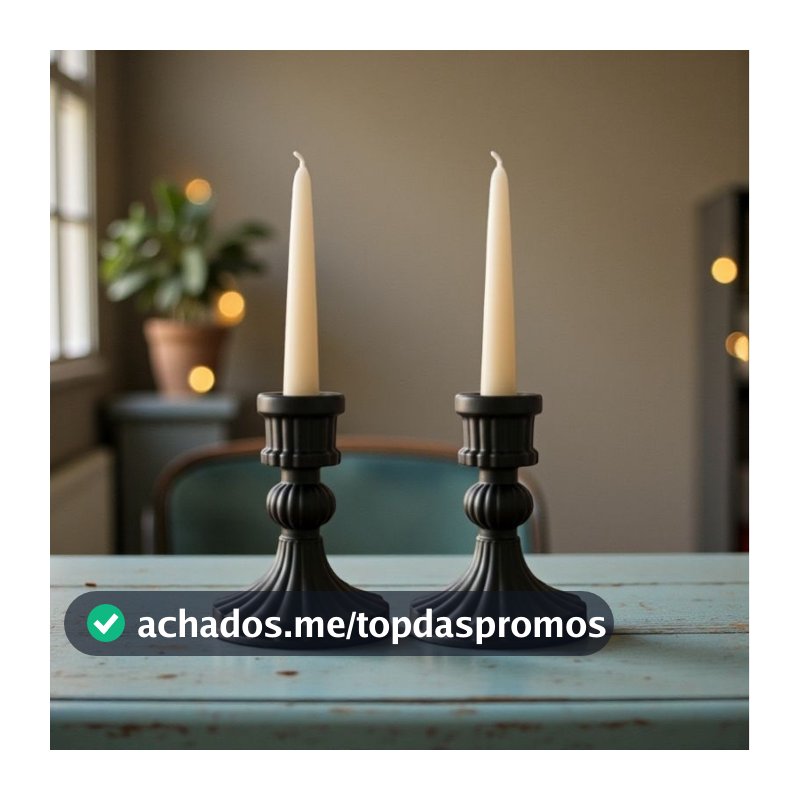 porta velas castiçal (EM RESINA) decoração clássico elegante vintage provençal ambientes decoração.
