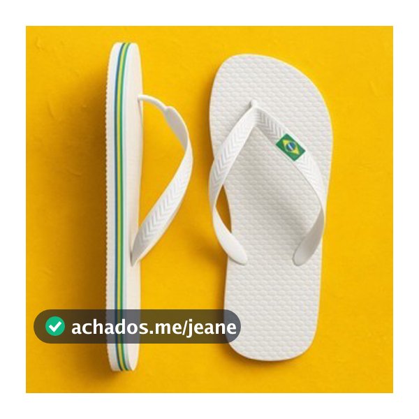Chinelo de Dedo Unissex Adulto e Infantil com Bandeirinha Brasil Leve e Confortável