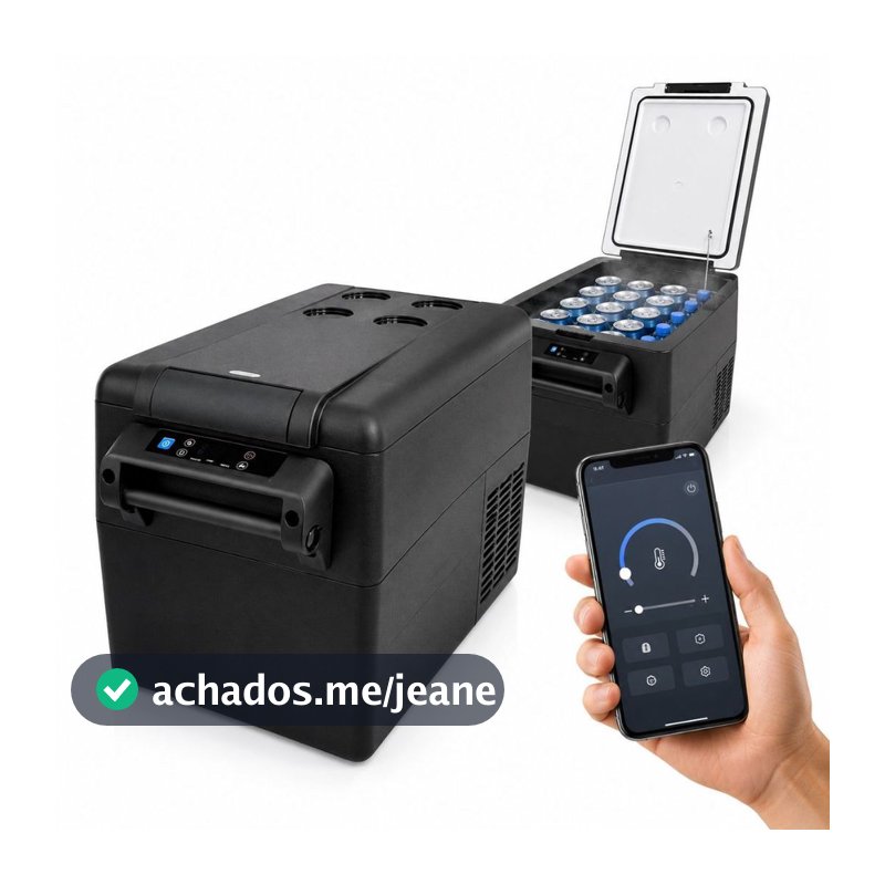 Geladeira Automotiva Portatil 35L Refrigerador Caminhão Motorhome Vans Quadrivolt