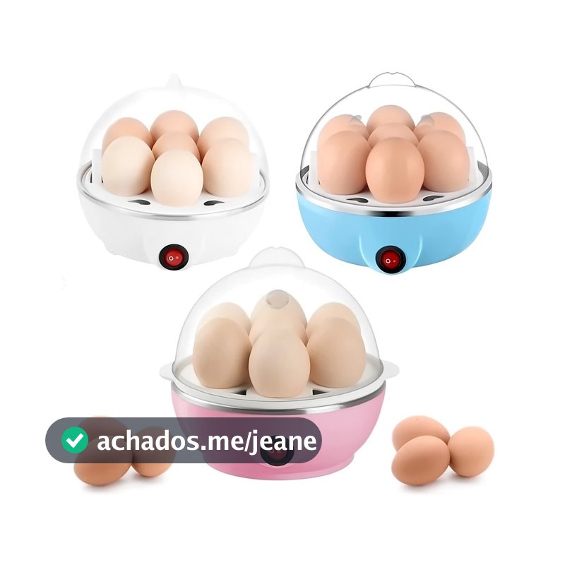 Cozedor de Ovos Elétrico Portátil Cozinha à Vapor 110V Cor Aleatória
