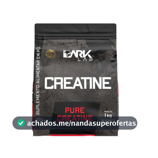 Creatina Monohidratada Pura Refil 1Kg Dark Lab - Creatine, Creatina 100% Pura