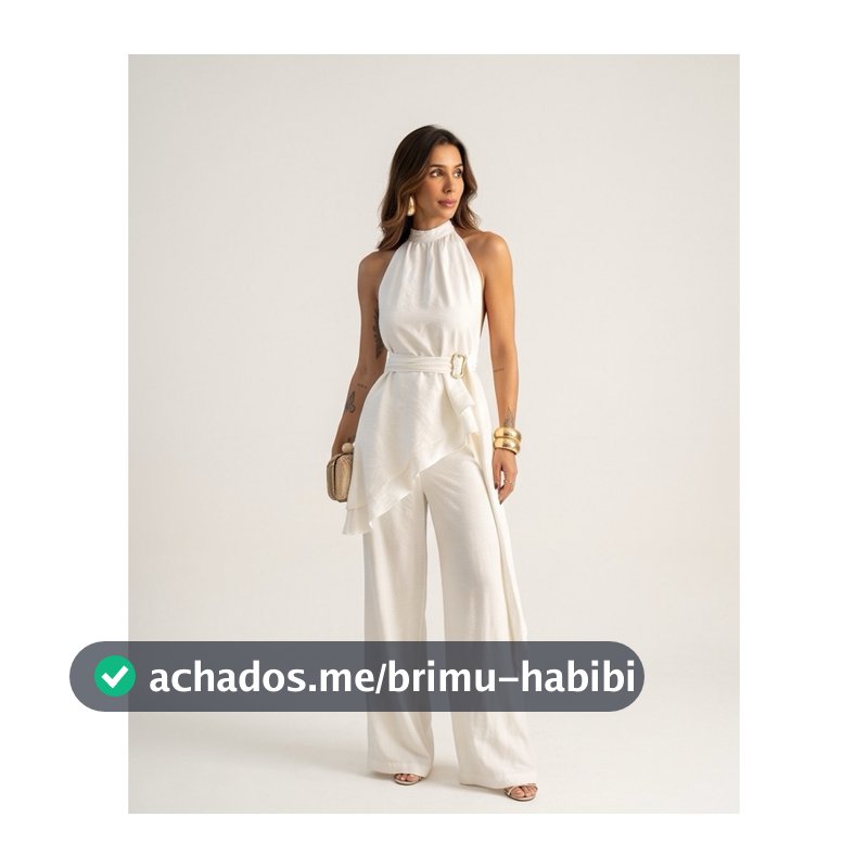 Conjunto Feminino Gola Chocker com CINTO