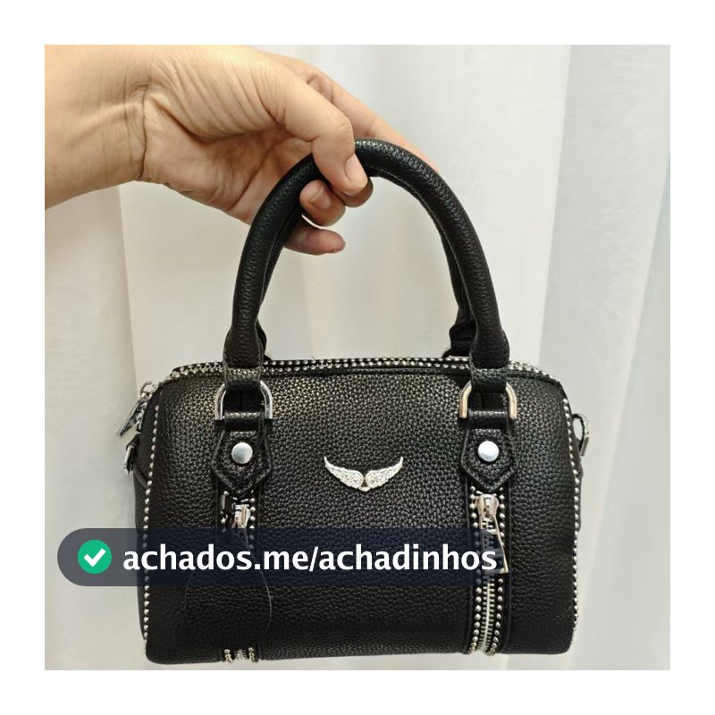ZV Novo Estilo Preto Litchi Padrão Senhoras pu Bolsa de Ombro Crossbody Bolsa Balde Bolsa
