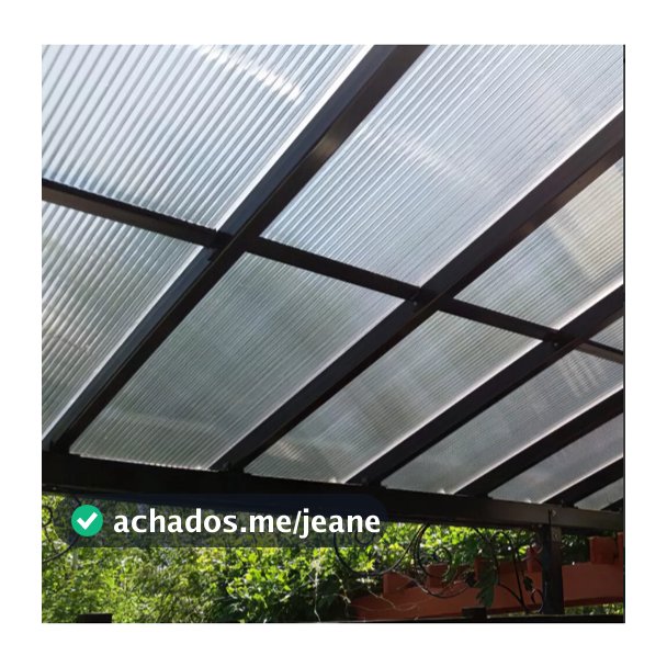 Chapa Placa Policarbonato Alveolar 1,05m X 3m X 4mm - Cores