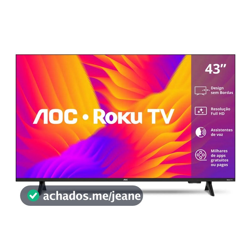 Smart TV AOC 43S5155/78G 43" Full HD LED Com Bluetooth E HDR
