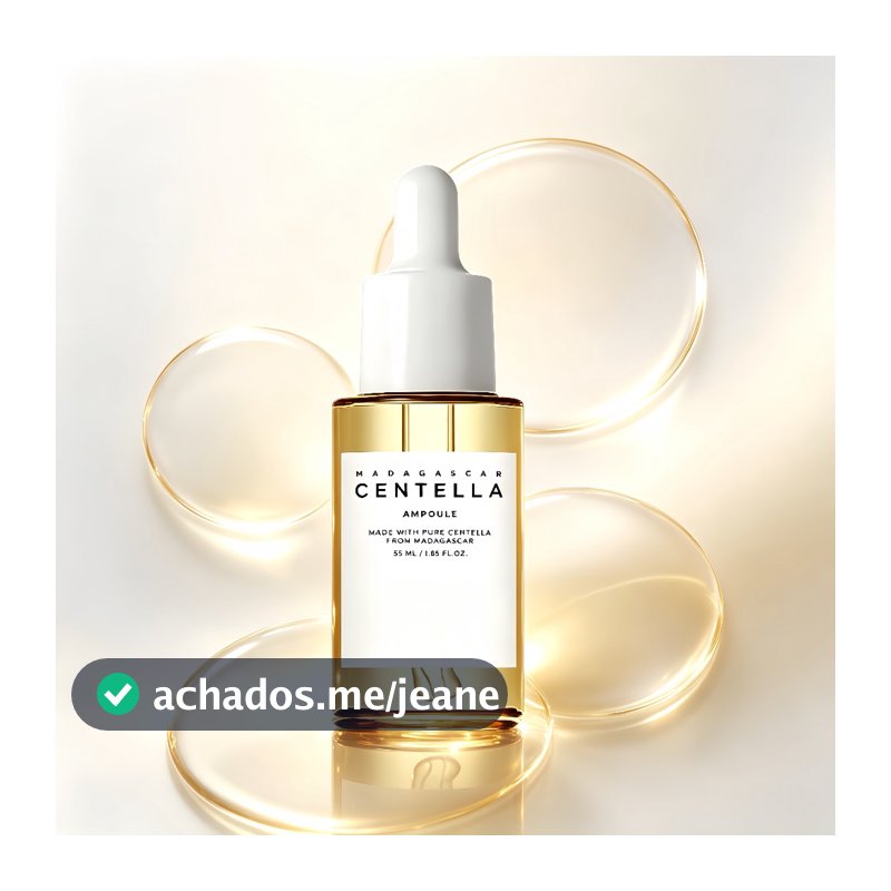 Madagascar Centella Ampoule 55ml-Soro Calmante Para Pele Sensível , Hidrata , Reduz Acne E Acalma Irritação
