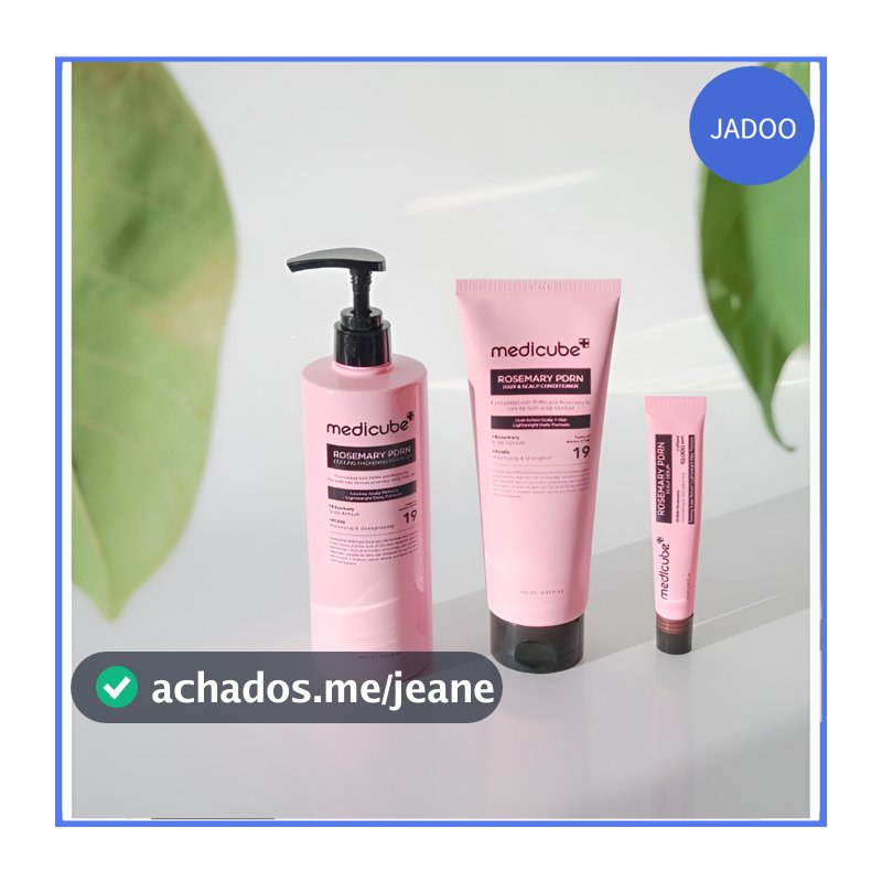 Linha De Cuidados Com Cabelo E Couro Cabeludo MEDICUBE Rosemary PDRN