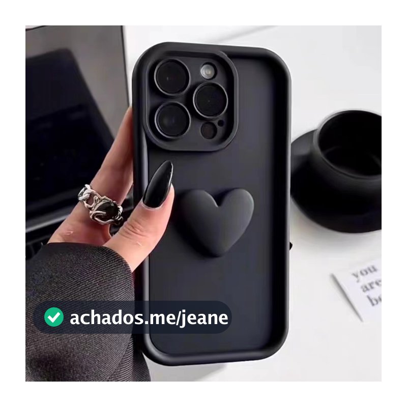 INS 3D Amor Coração Silicone Caso De Telefone Para iPhone 16 11 12 13 14 15 17 18 Pro Max XS XR 7 8 Plus Doces Capa