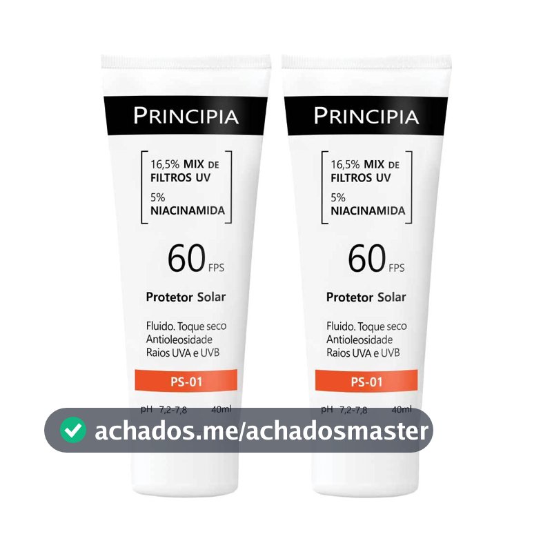 Principia Kit 2 Protetores Solares Facial PS-01 FPS 60