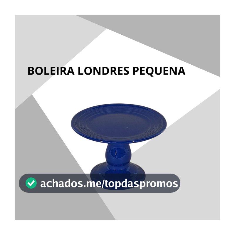 Boleira Londres Pequena Em Cerâmica Brilhante Decorativo Para Festas Eventos Aniversário Casa Escritório