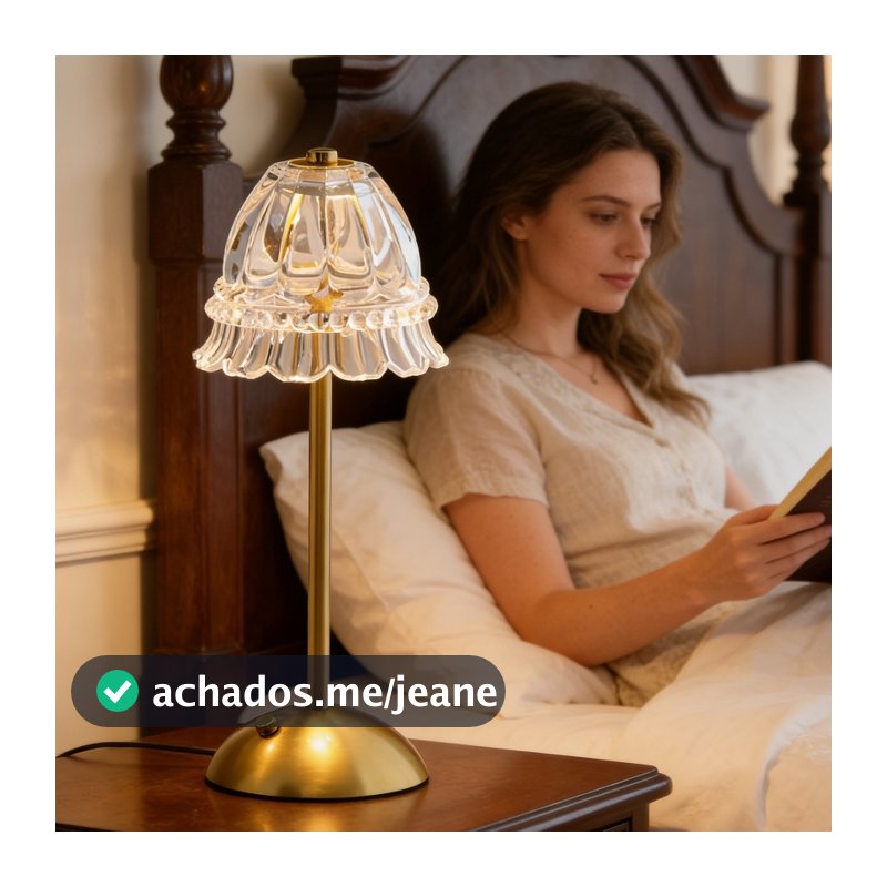 Lâmpada Abajur Mesa Com Barra Led Sensor Toque De Luz Quarto Sem Fio 3 Cores