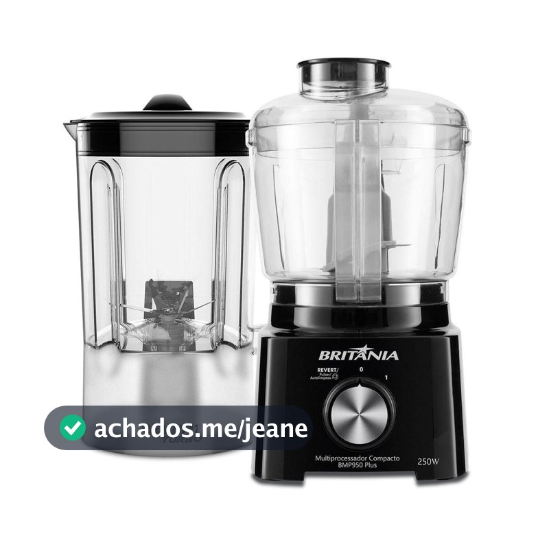 Multiprocessador Britânia 2 Em 1 Compacto 300W BMP950 Plus 220V