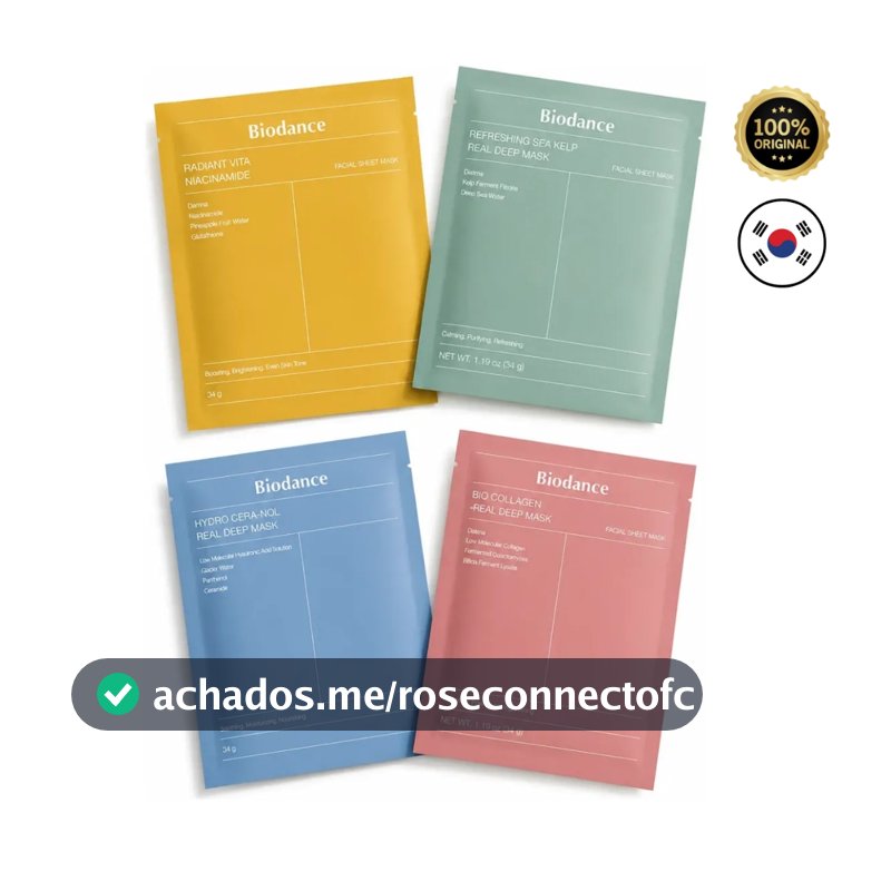 Biodance Real Deep Mask Máscara Facial Skincare Coreana Hidratante 34g K-Beauty Original