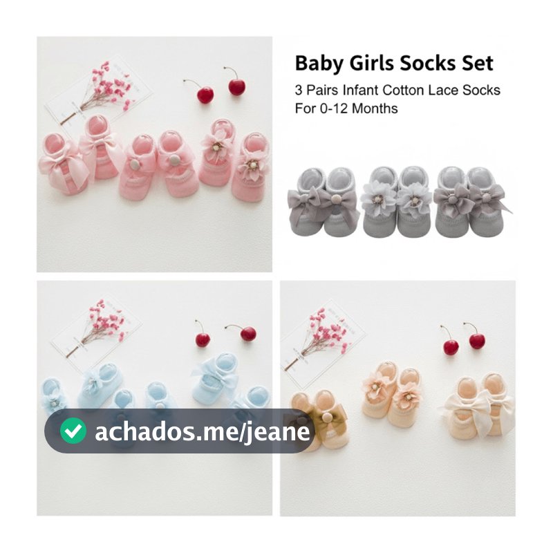 3 Pares/Set Bonito Rendas Flores Meias Do Bebê Recém-Nascido Algodão Estiramento Arco Crianças
