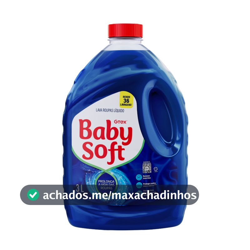 Lava Roupas Liquido Baby Soft Max Performance Azul - 3l